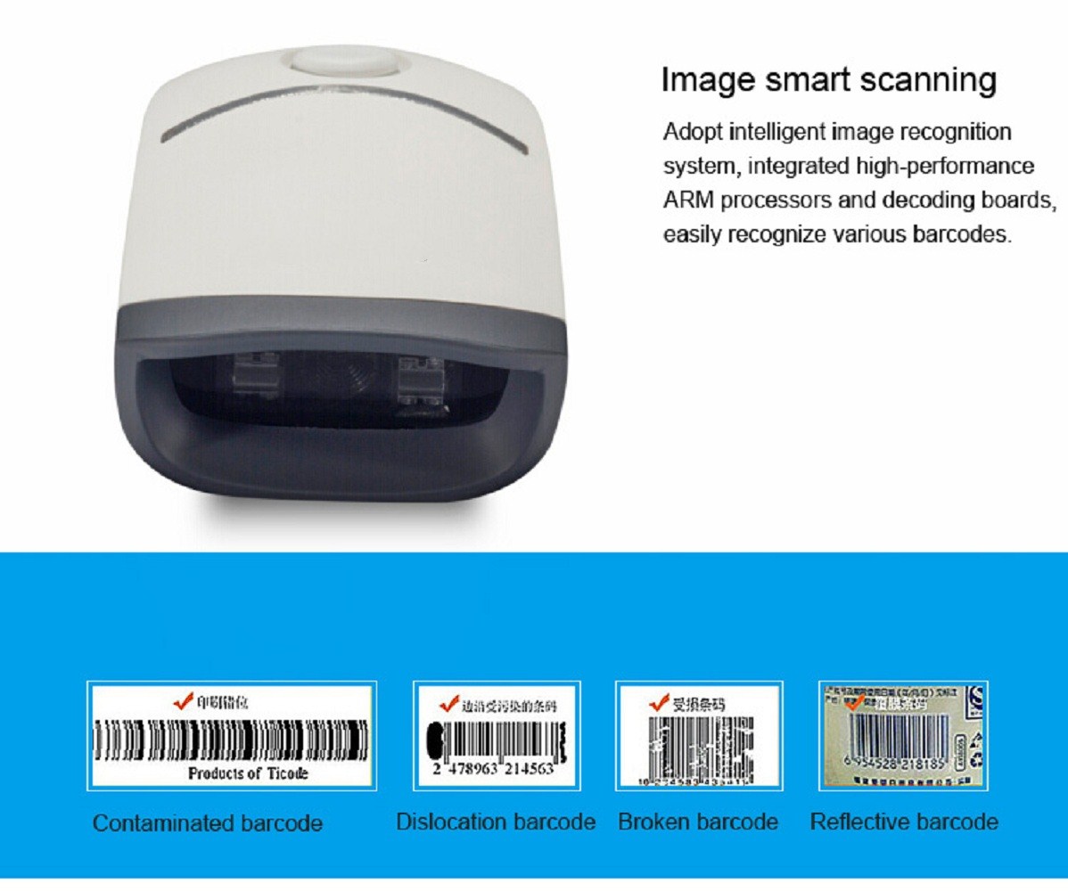 China factory BaoShare barcode scanner cheap RF433hz wireless 1d and 2d barcode scanner qr reader