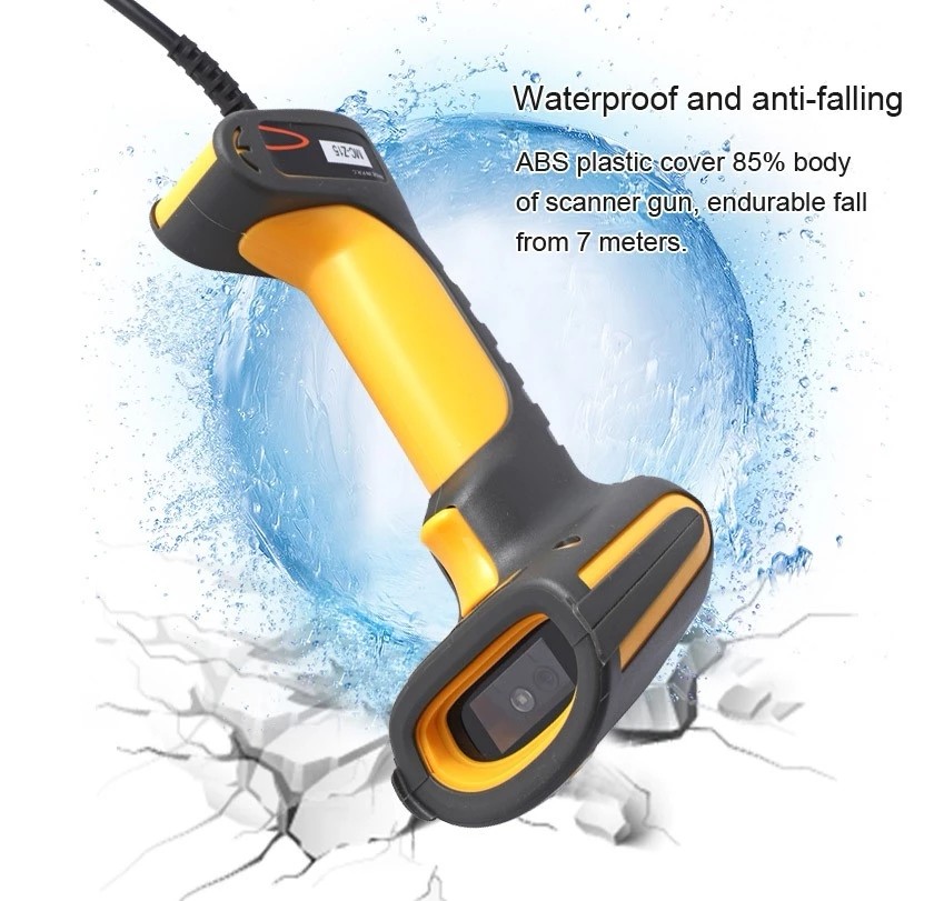 Baoshare MC-Z15 wired 1d 2d QR code reader, waterproof wired barcode scanner