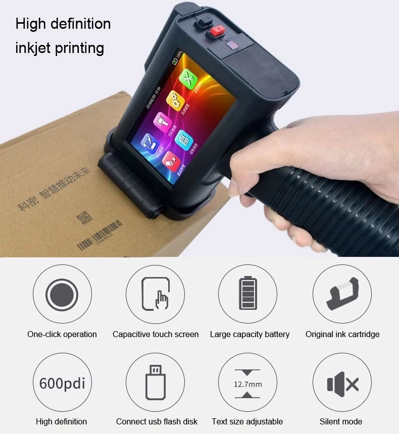 BaoShare BX-H20 Portable Handheld screen Date Batch Code Inkjet Printer, Product Code Printing Machine