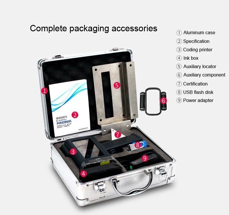 BaoShare BX-H20 Portable Handheld screen Date Batch Code Inkjet Printer, Product Code Printing Machine