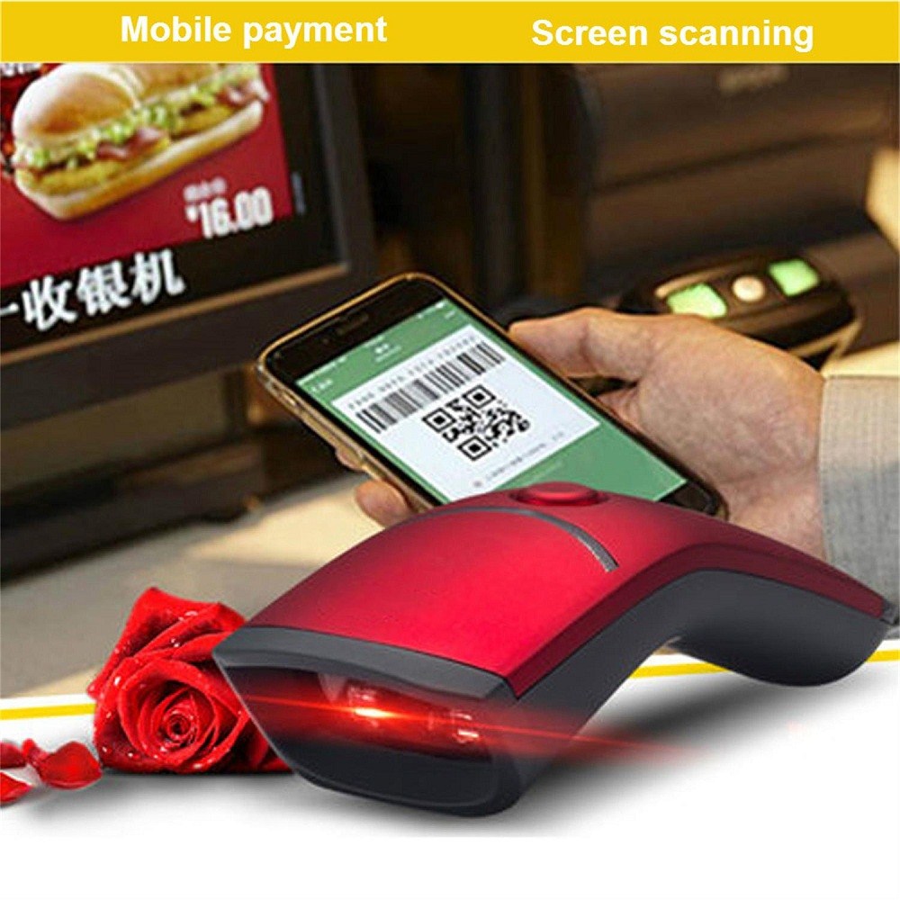 Guangzhou Factory price bluetooth barcode scanner 1d 2d QR code reader wireless handheld portable barcode scanner