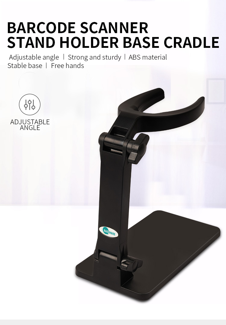 Barcode reader stand holder cradle for barcode scanner