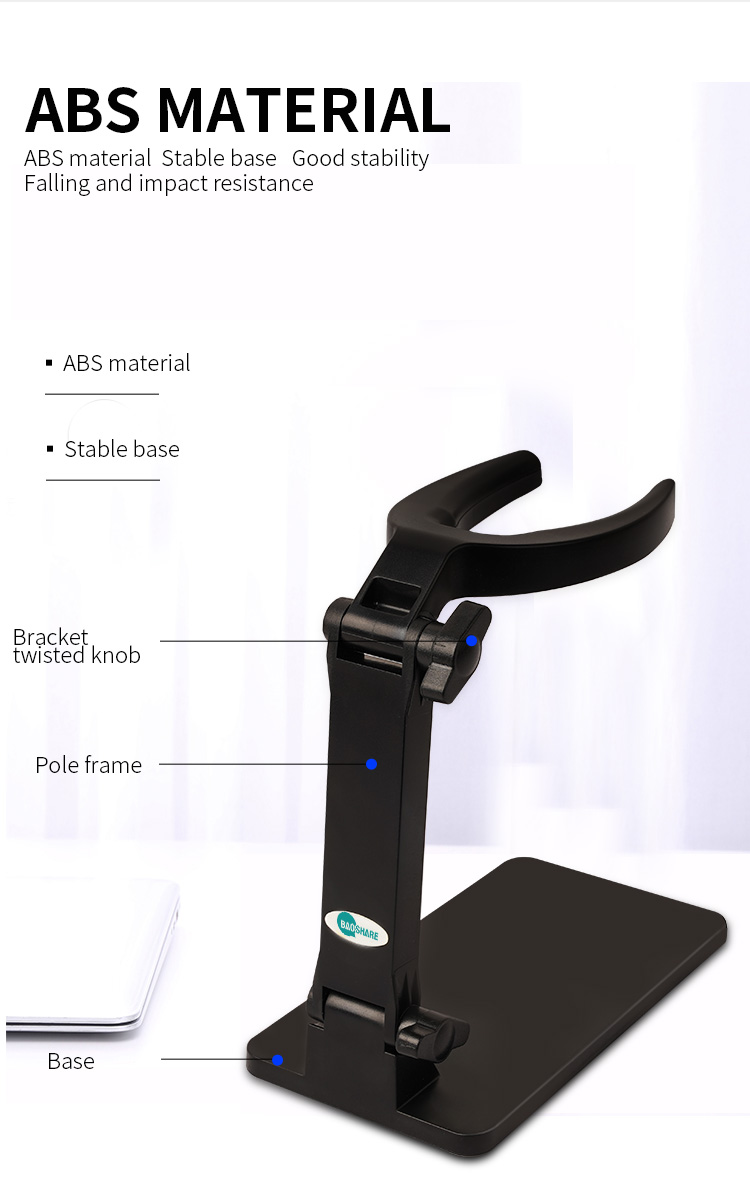 Barcode reader stand holder cradle for barcode scanner