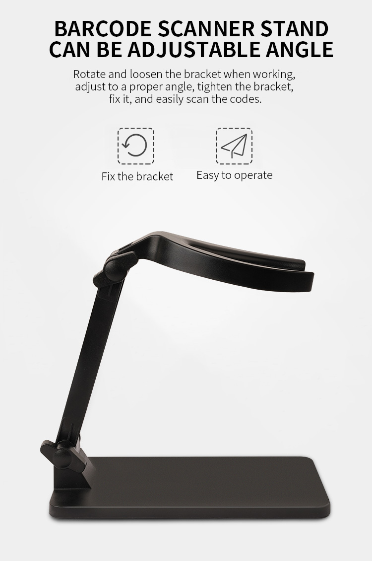 Barcode reader stand holder cradle for barcode scanner