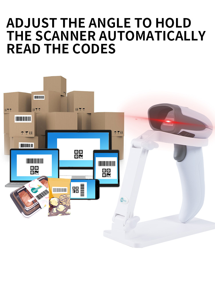 Barcode reader stand holder cradle for barcode scanner