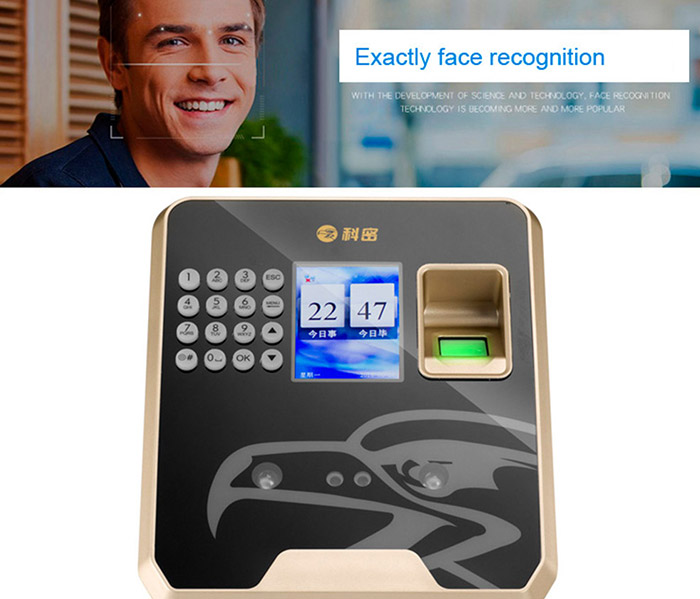 2.4/'/' TFT 3D Biometric Wireless Face Recognition Fingerprint Attendance Machine