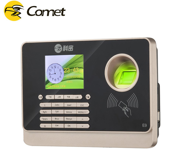 China factory Comet E9 Comet Cheap biometric Fingerprint time Attendance machine ,ID card ,door access controller 3 in 1