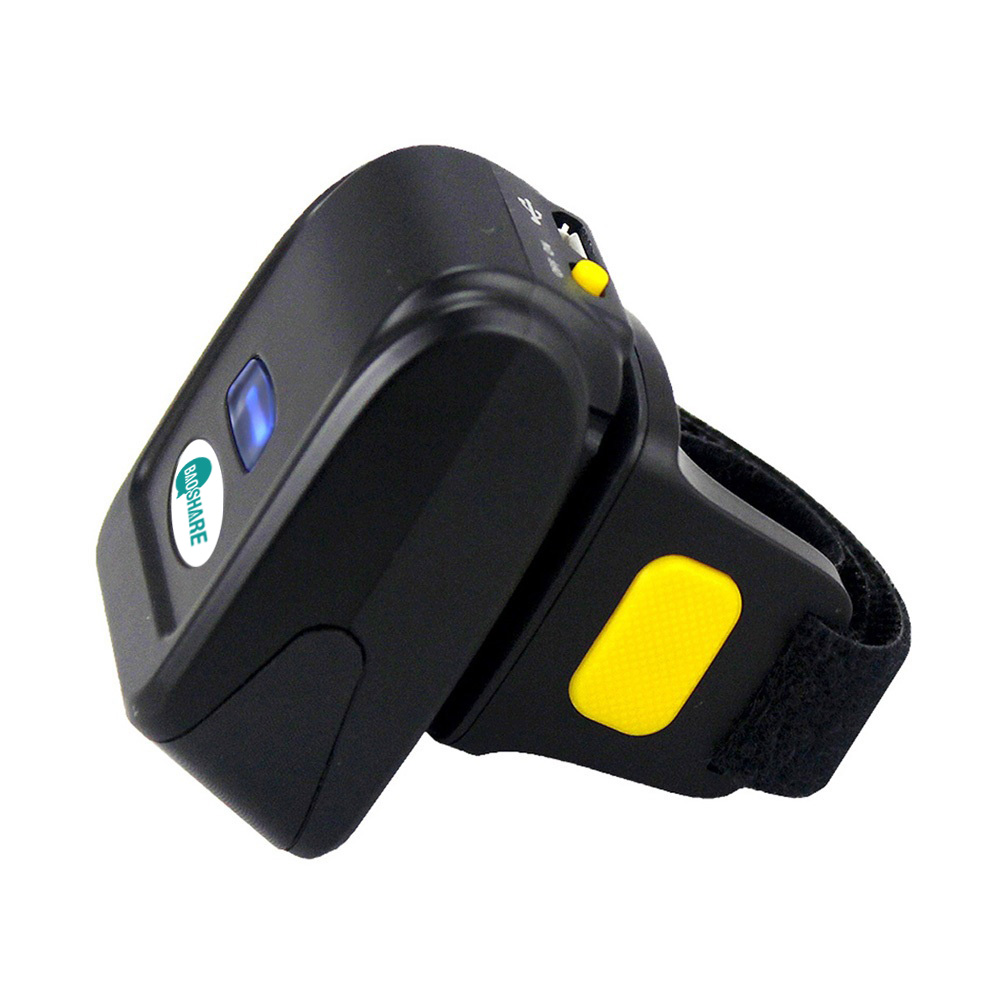 BaoShare 1d and 2d mini bluetooth barcode finger ring scanner module C200W bar code reader devices