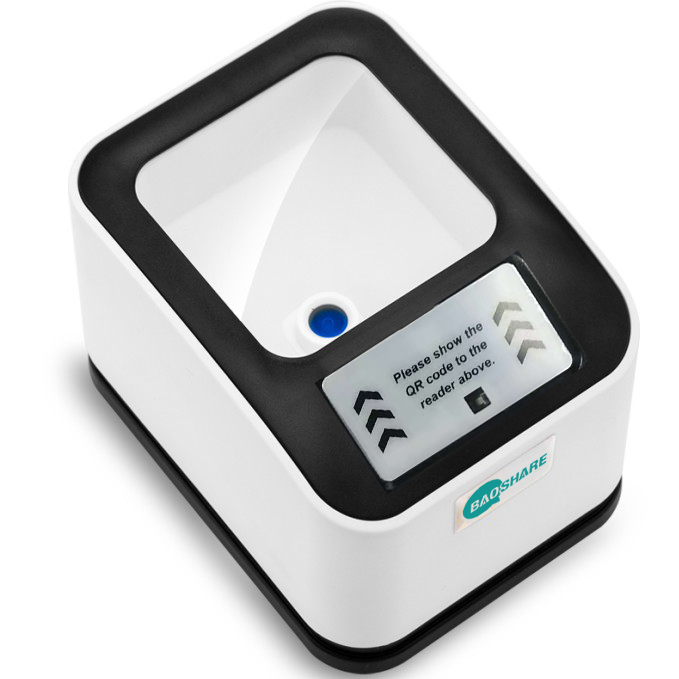 BaoShare E-payment 2d wired scanner barcode auto-sensing scanning platform 