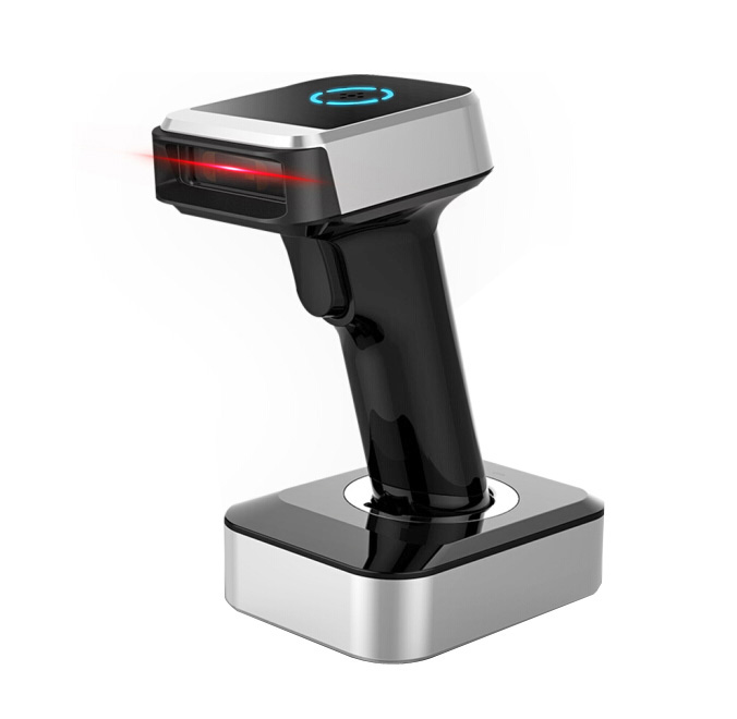 BaoShare BE68BD 2.4G QR Code Reader Module Price  2D Wireless Bluetooth Barcode Scanner With Charging Base