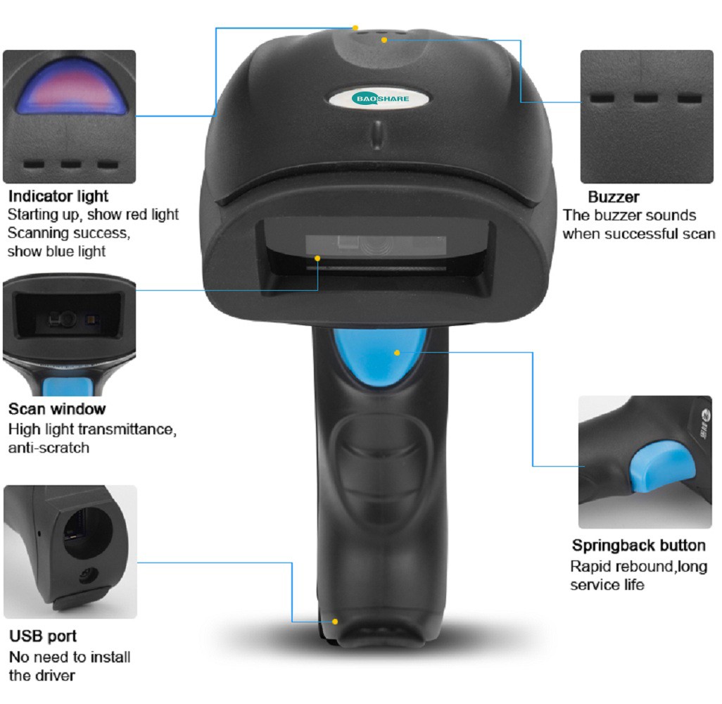 BaoShare EW-40G handheld portable 2.4G transmission 1d