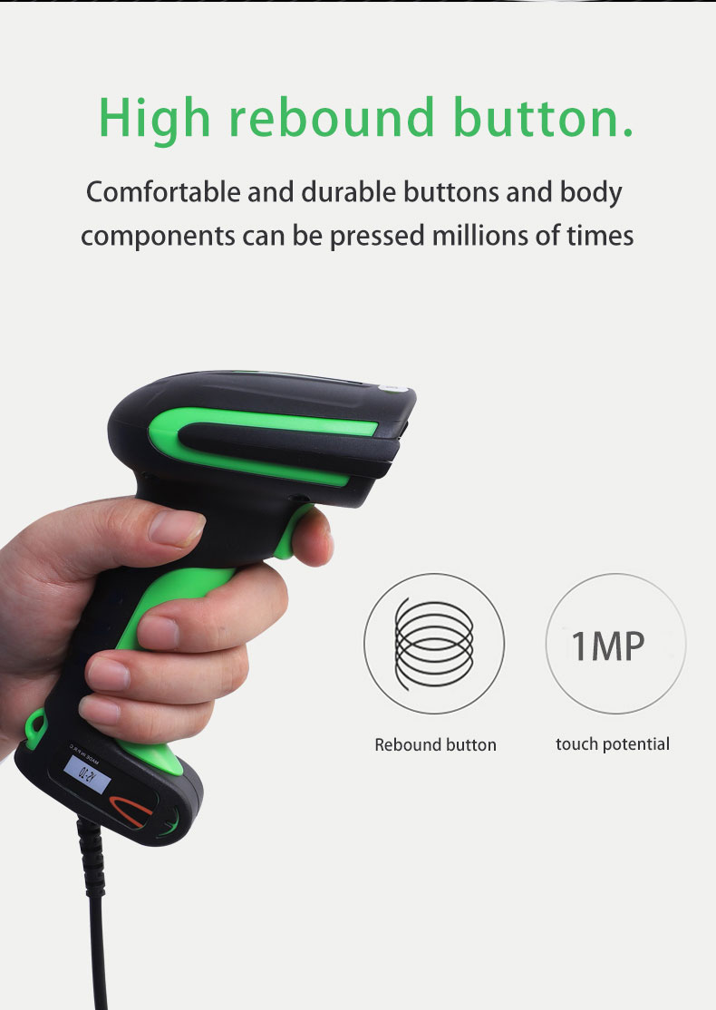 BaoShare YS-10 IP65 Waterproof Handheld Wired 1D Laser Barcode Scanner USB Barcode Reader For Warehouse Inventory