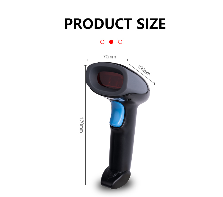 Cheap Corded Handheld Manual Barcode Scanner 1D Wired Laser Scanner Bar Code Reader For Sale