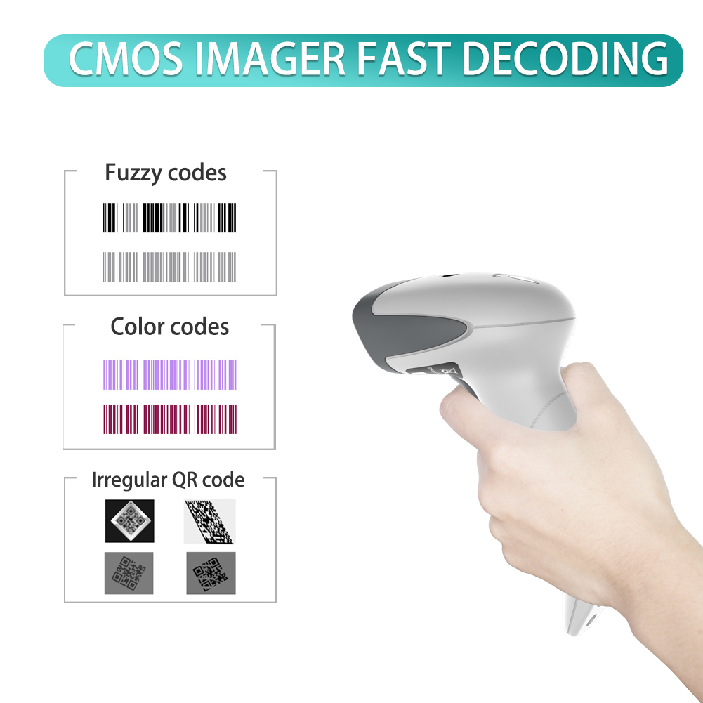 Excellent Cheap Handheld Cmos Usb Wired Barcode Scanner Pos 2d Qr Bar Code Reader For Shopping