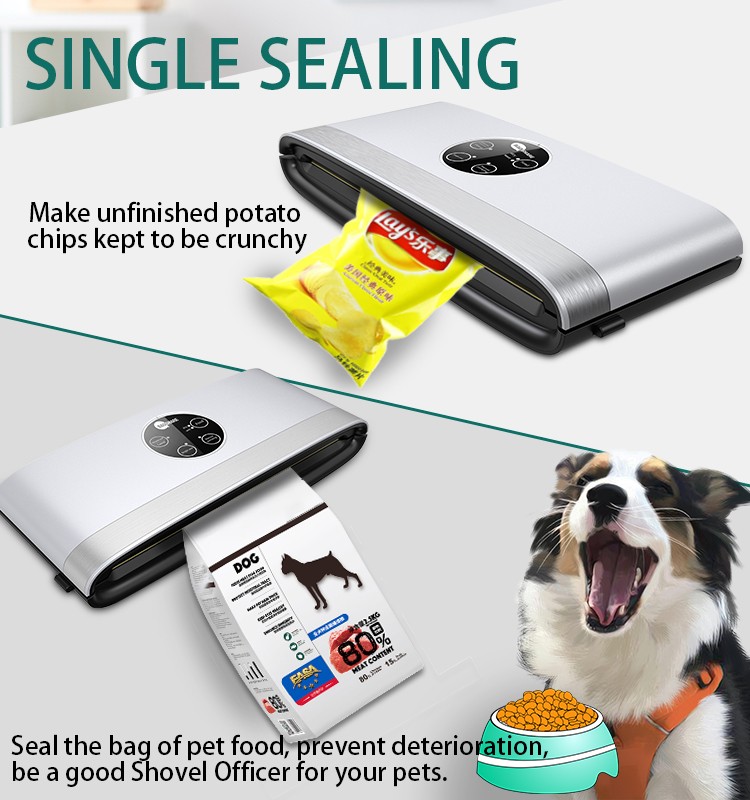 Handheld Food Vacuum Sealer Automatic Food Sealer, 75Kpa Powerful Air Sealing System with Dry