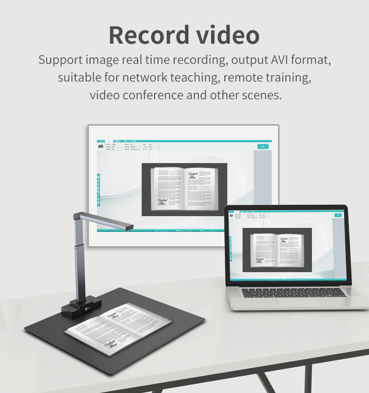 A2 A3 A4 Portable Document Camera Scanner OCR Automatic Book Scanner