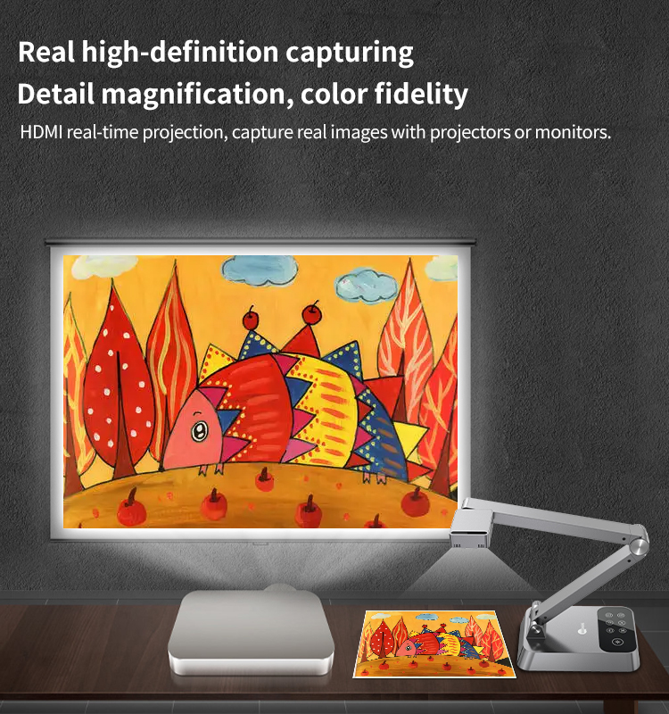 Desktop Visualizer A3 HDMI Document Camera Educational Equipment For Presentation