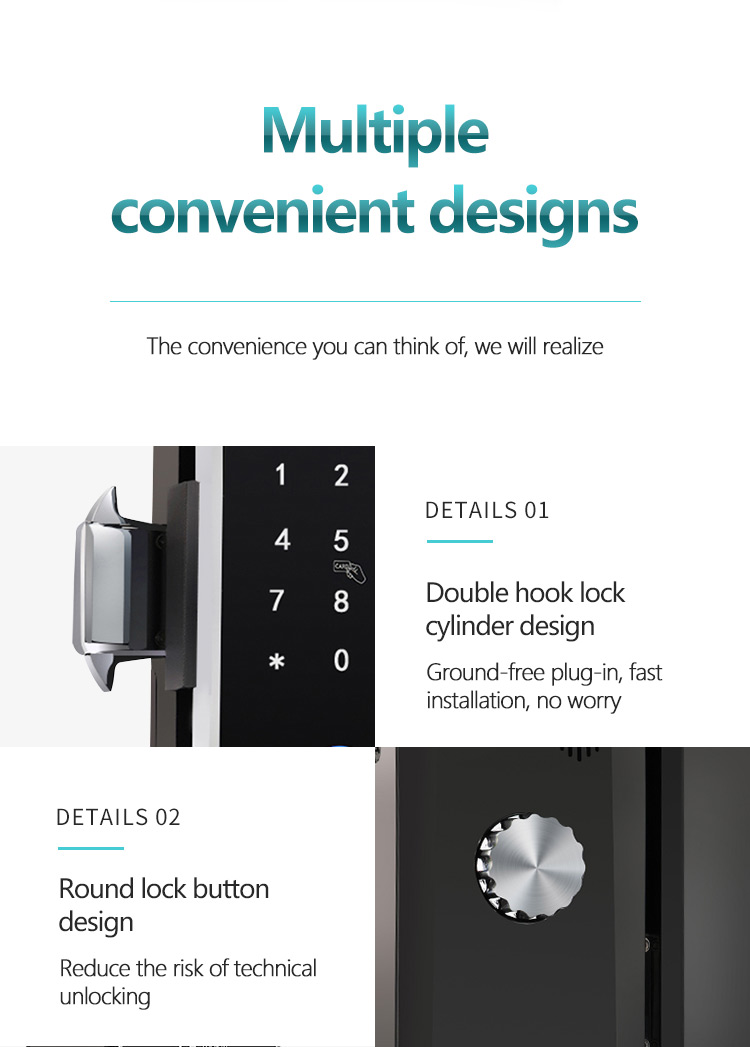 Smart lock for glass door,Glass door fingerprint app door lock,Glass door fingerprint lock smart lock