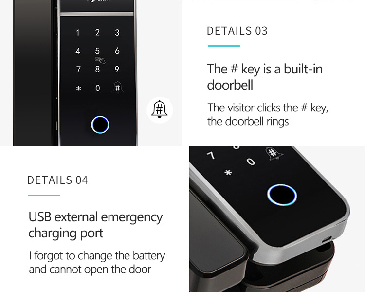 Smart lock for glass door,Glass door fingerprint app door lock,Glass door fingerprint lock smart lock