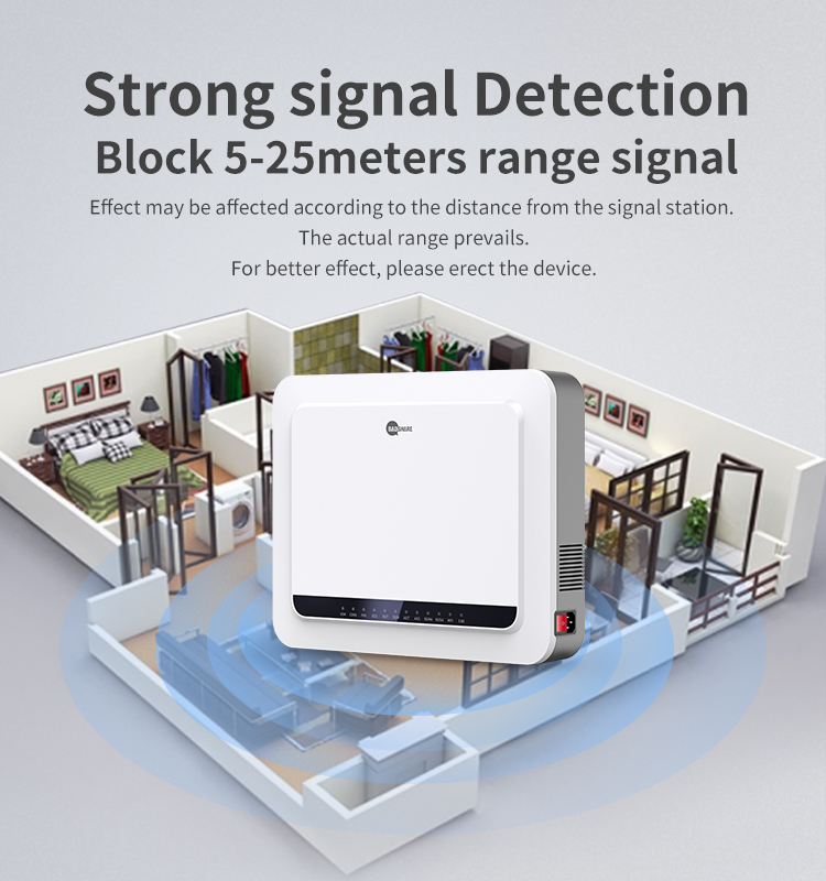 Signal Shield Device 3G 4G 5G WIFI GPS GSM Signal Jammer