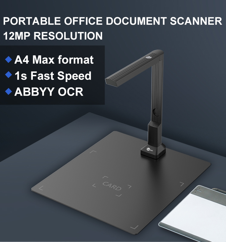 12MP A4 Fixed Focus Document Scanner GP500-1