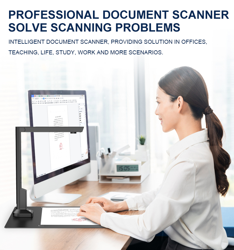 12MP A4 Fixed Focus Document Scanner GP500-1