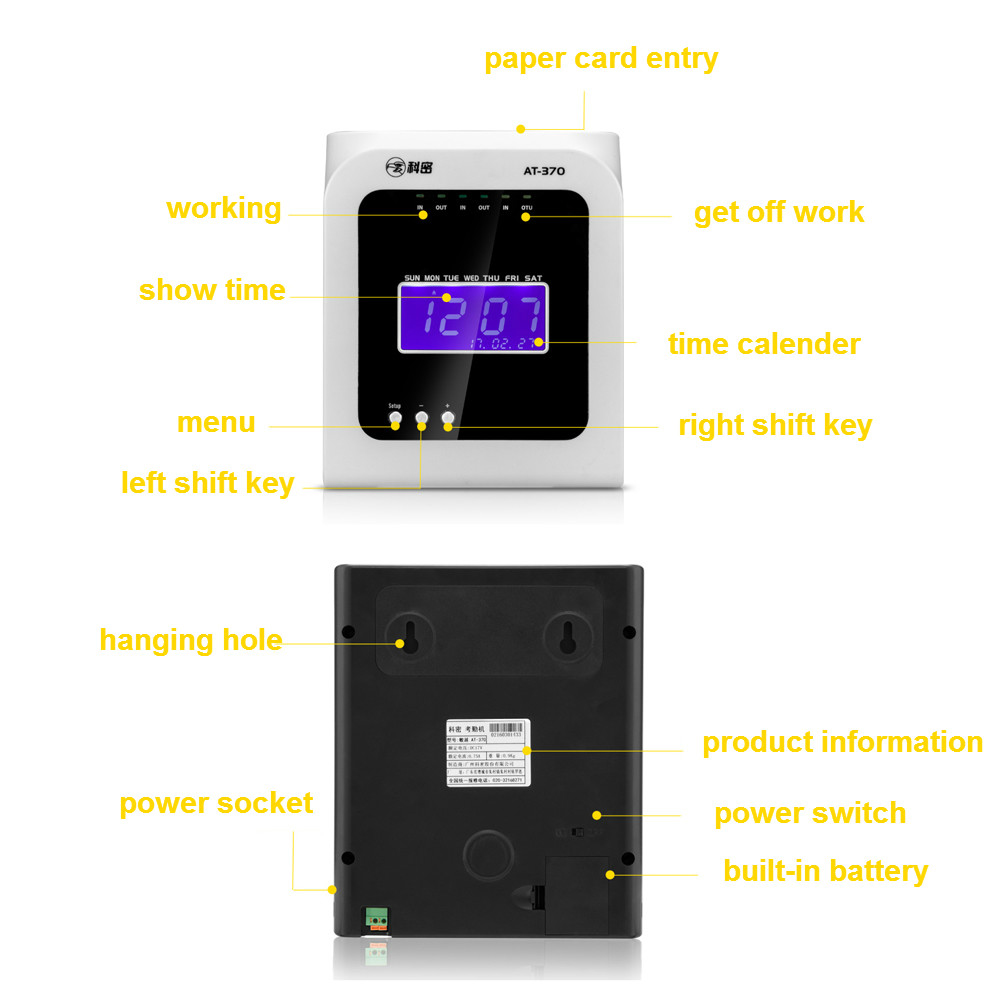 Punch Thermal Card Time Recorder AT-370