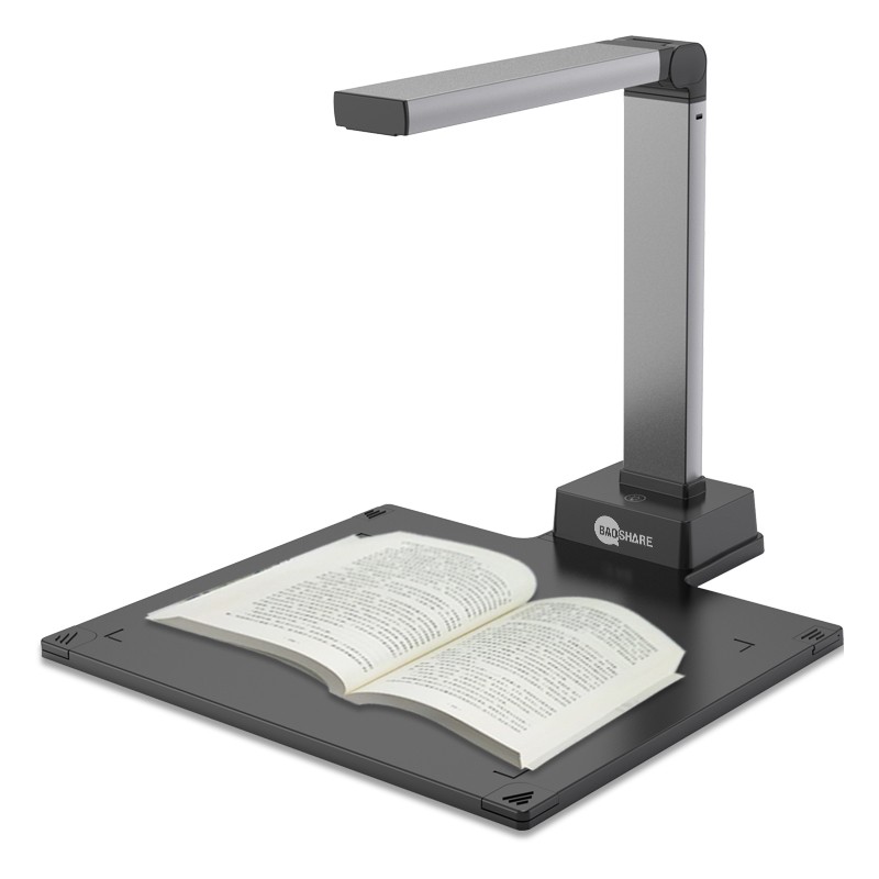 High Speed A3 Automatic Scanner Book 13MP Portable Standing Usb Ocr Document Camera Scanner With Hard Base