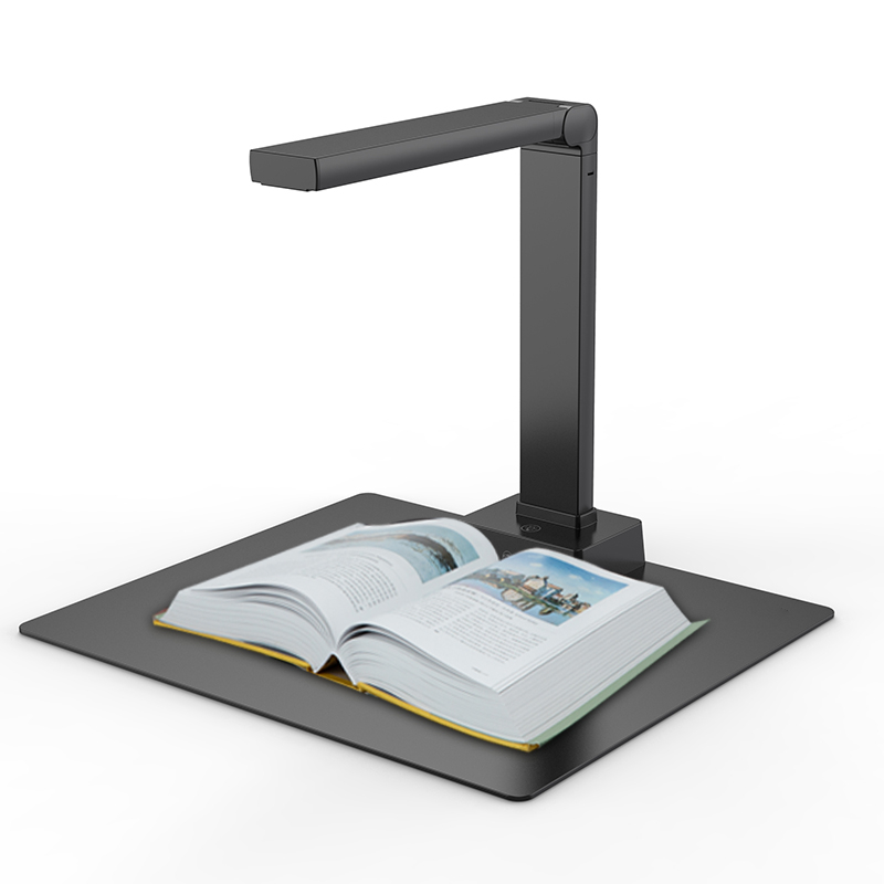 High Resolution 13 Megapixel Book Scanner Automatic A4 Document Camera Overhead OCR Document Scanner With Soft Mat