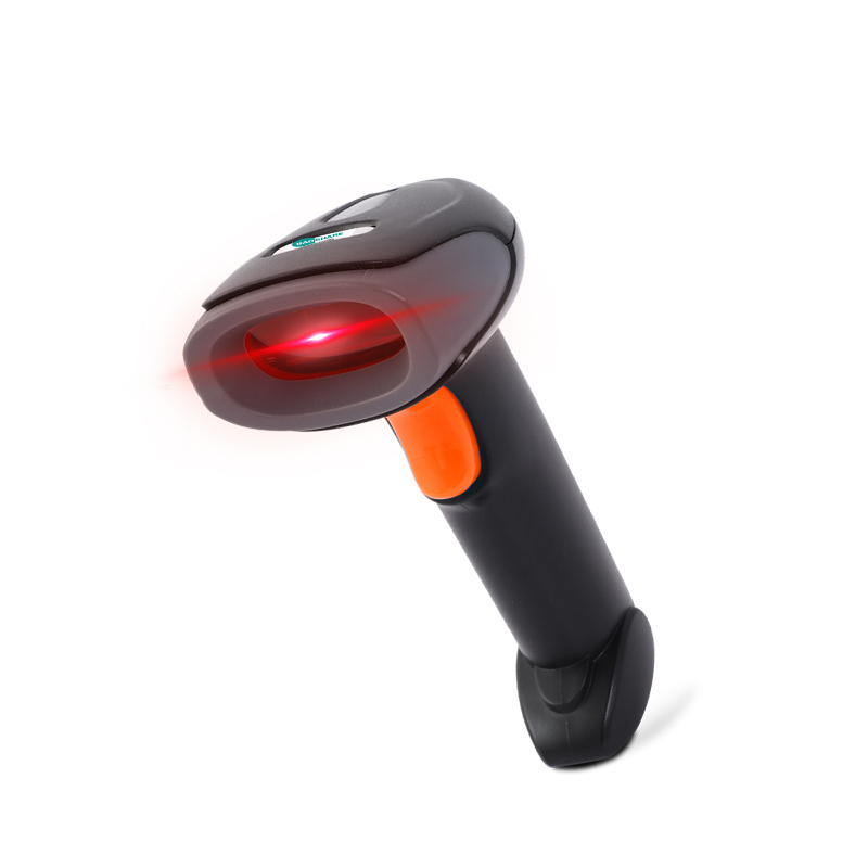 High Speed Supermarket Inventory Portable Cordless Laser Barcode Scanner Wireless 1D Code Bar Reader With Memory