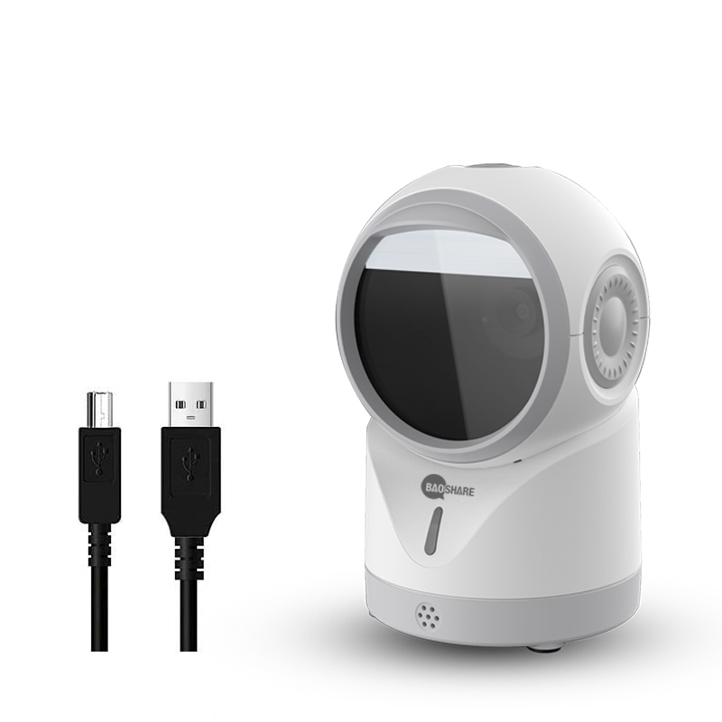 KKMOtech Handheld 1D 2D Imaging QR USB Barcode Scanner CCD Bar Code Reader for Mobile Payment Computer Screen Scanner 