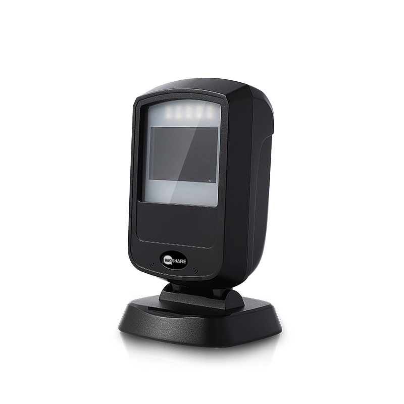 Fast Scanning Usb 1D 2D Desktop Omnidirectional Barcode Scanner Hand Free Qr Code Reader For Supermarket