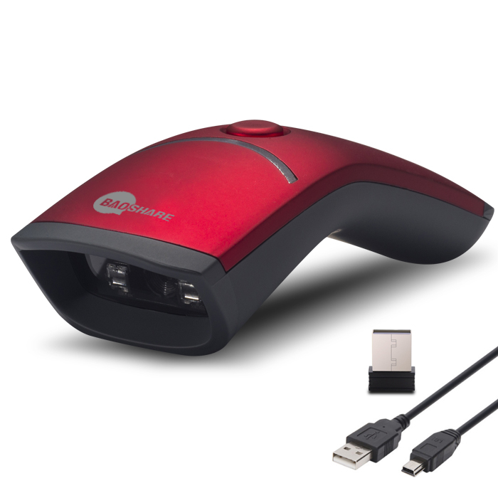 High Speed Barcode Reader Cordless Bluetooth Wireless 2D QR Code Barcode Scanner for Convenience Store